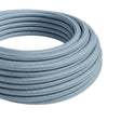 Cavo tessile rotondo in cotone – Blu oceano