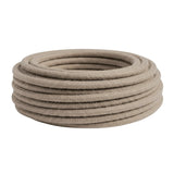 Cavo tessile rotondo in cotone – Grigio tortora, matassa vista di profilo