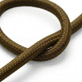 Cavo tessile rotondo in cotone – Marrone espresso