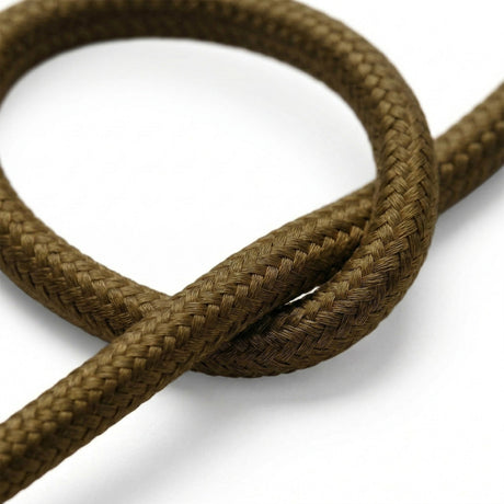 Cavo tessile rotondo in cotone – Marrone espresso