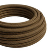 Cavo tessile rotondo in cotone – Marrone espresso