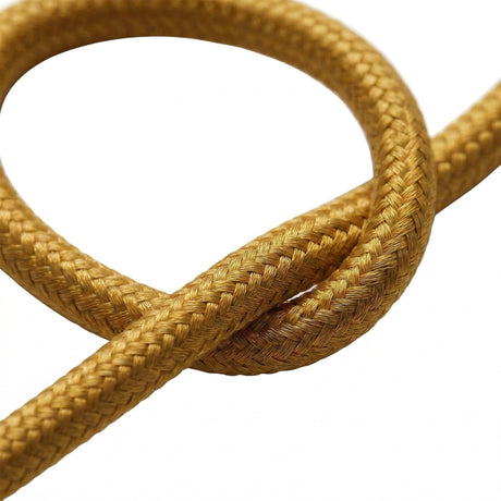 Cavo tessile rotondo in cotone – Miele dorato