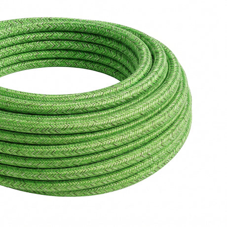 Cavo tessile rotondo in cotone – Verde pistacchio
