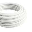 Cavo tessile rotondo effetto seta – Bianco ottico