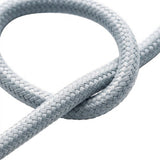 Cavo tessile rotondo effetto seta – Blu grigio chiaro