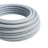 Cavo tessile rotondo effetto seta – Blu grigio chiaro