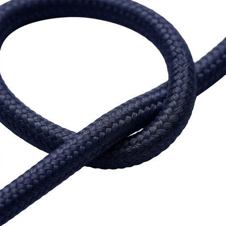 Cavo tessile rotondo effetto seta – Blu profondo
