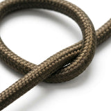 Cavo tessile rotondo effetto seta – Grigio scuro
