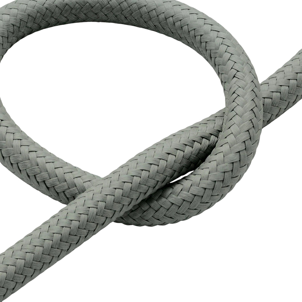 Cavo tessile rotondo effetto seta – Grigio fumo