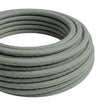 Cavo tessile rotondo effetto seta – Grigio fumo