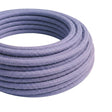 Cavo tessile rotondo effetto seta – Lavanda