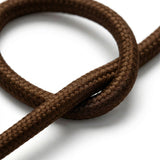 Cavo tessile rotondo effetto seta – Marrone espresso