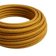 Cavo tessile rotondo effetto seta – Oro