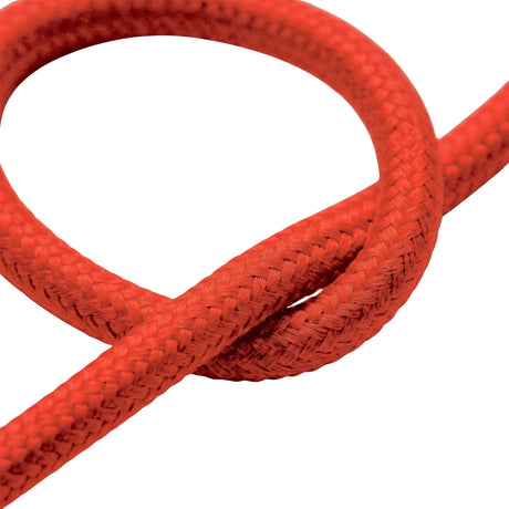 Cavo tessile rotondo effetto seta – Rosso fuoco