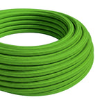 Cavo tessile rotondo effetto seta – Verde lime