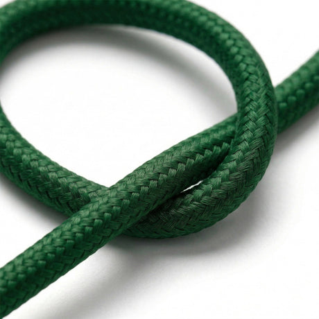 Cavo tessile rotondo effetto seta – Verde foresta