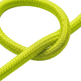 Cavo tessile rotondo effetto seta fluo – Giallo