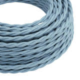 Cavo tessile intrecciato in cotone – Blu oceano