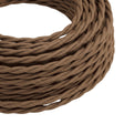 Cavo tessile intrecciato in cotone – Marrone espresso
