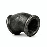 Coude petit rayon 45° F/F fonte noire - photo produit fond blanc 6