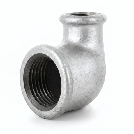 Coude réduit 90° F/F fonte galvanisée - photo produit fond blanc 6