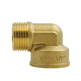 Gomito ridotto maschio-femmina in ottone CW617N BSP - vista isometrica
