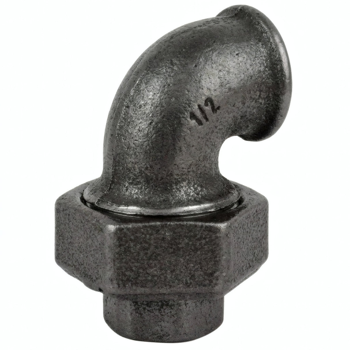 Coude Union F/F fonte noire - photo produit fond blanc 1