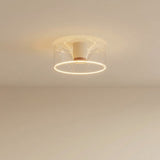 Lampadina LED donut E27 in vetro trasparente, Ø 195 mm, a soffitto, luce calda diffusa