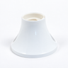 Portalampada E27 diritto in termoplastica per parete o soffitto — bianco — vista 1
