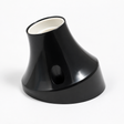Portalampada E27 a 45° in termoplastica per parete o soffitto — nero — vista 1