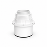 Portalampada E27 IP44 per paralume, parete o soffitto — bianco — vista 1