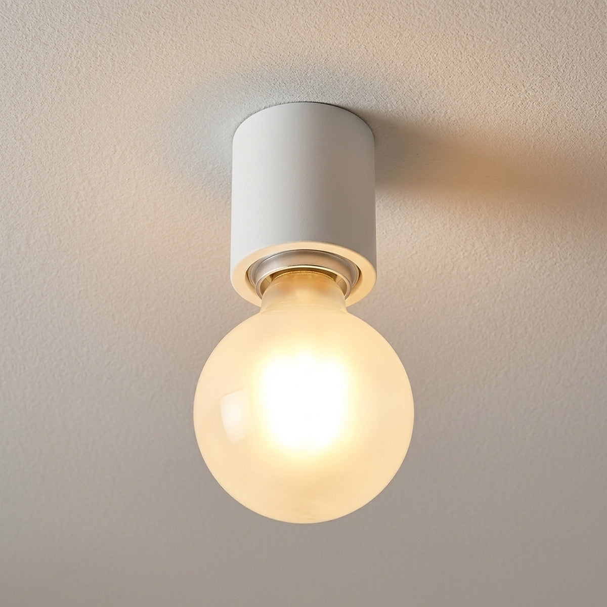 Portalampada E27 a parete o soffitto stagno IP44 — Bianco
