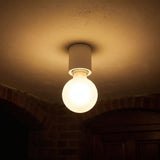Portalampada E27 a parete o soffitto stagno IP44 — Bianco