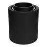 Portalampada E27 a parete o soffitto stagno IP44 — Nero