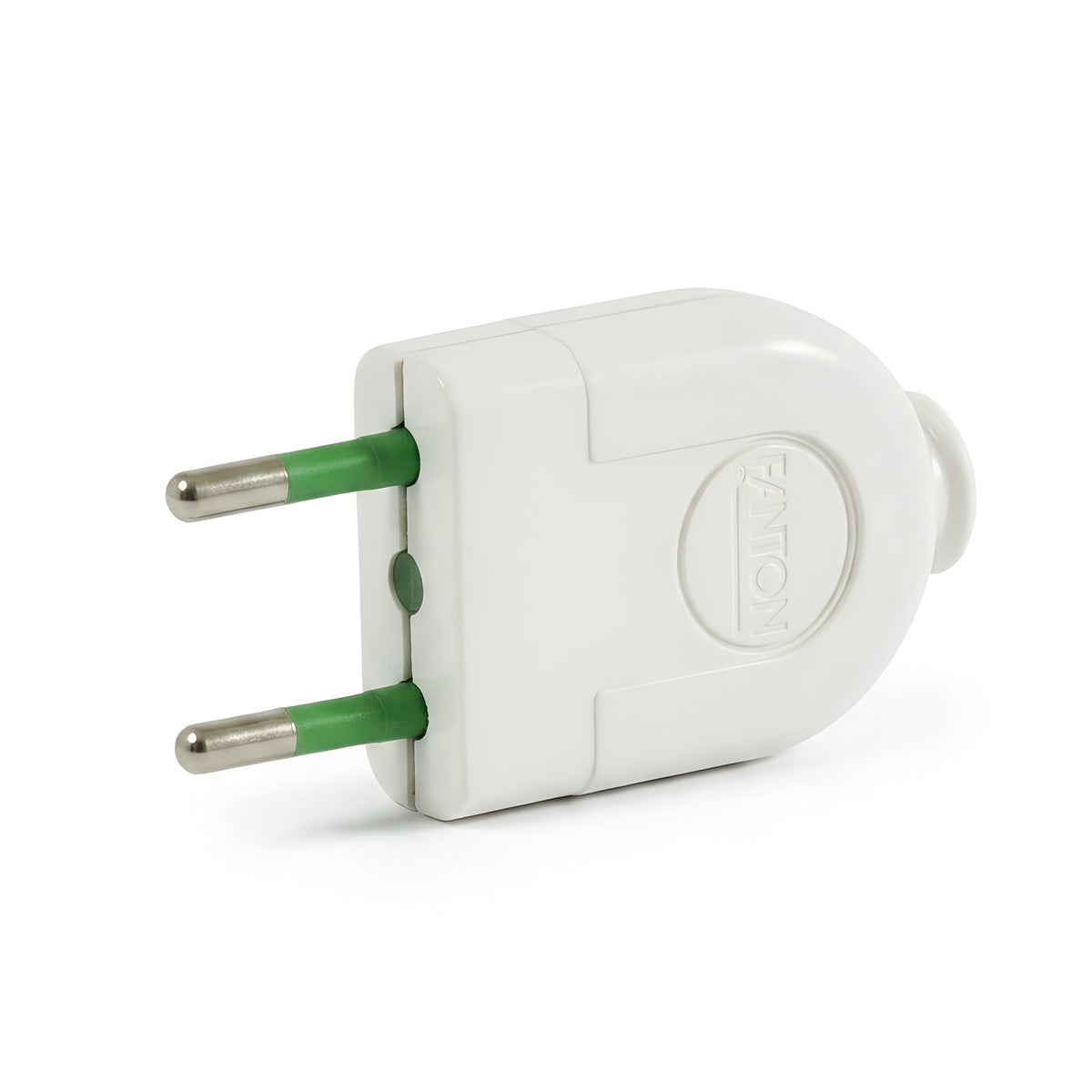 Spina elettrica dritta, modello piccolo per lampada — Bianco