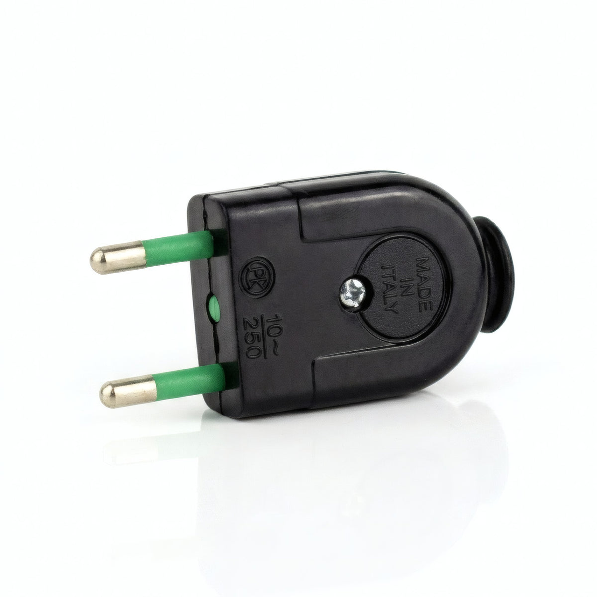 Spina nera a 2 poli - foto prodotto su sfondo bianco 5