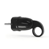 Spina maschio Schuko con anello estrattore — Nero