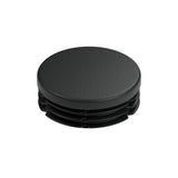 Tappo a lamelle nero per raccordo femmina 1″1/4 33x42, vista dall’alto della testa piatta