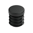 Tappo a lamelle nero per raccordo femmina 1/2″ 15x21, vista dall’alto della testa piatta