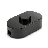 Interruttore a pedale unipolare nero per lampade da terra — Nero