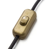 Interruttore bipolare a bilanciere per cavo lampada — Oro
