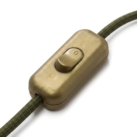 Interruttore bipolare a bilanciere per cavo lampada — Oro