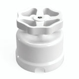 Deviatore in porcellana con manopola — Bianco / Bianco