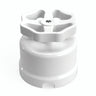 Deviatore in porcellana con manopola — Bianco / Bianco