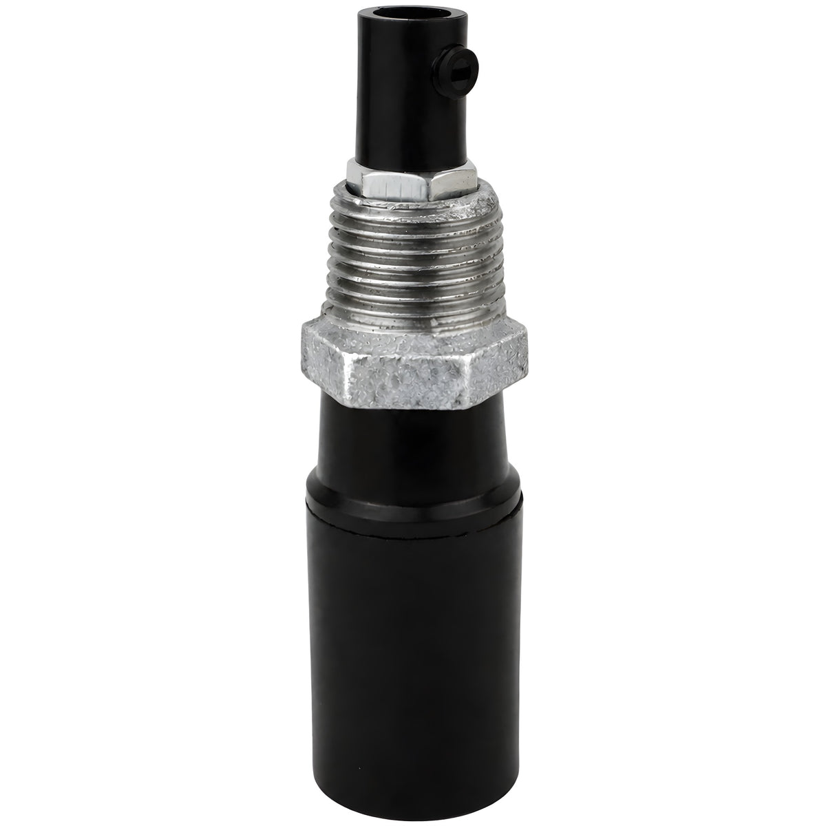 Kit portalampada E14 in bachelite su raccordo 1/2'' (15x21mm) maschio in ghisa zincata