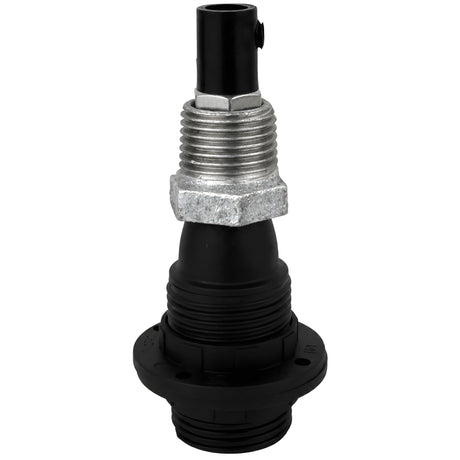 Kit portalampada E14 filettato in termoplastica su raccordo 1/2'' (15x21mm) maschio in ghisa zincata