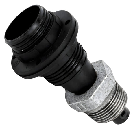 Kit portalampada E14 filettato in termoplastica su raccordo maschio in ghisa zincata