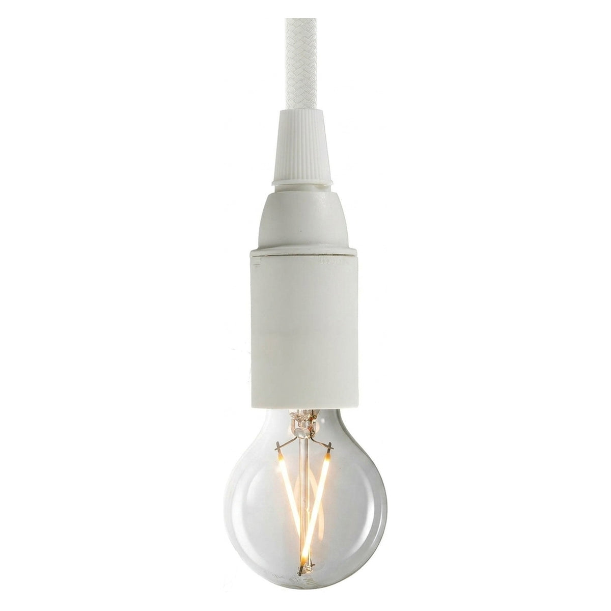 Portalampada E14 in termoplastica — Bianco