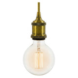Portalampada E27 in alluminio vintage — Ottone