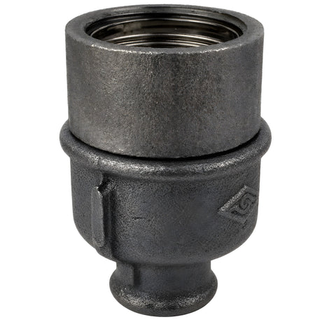 Kit portalampada E27 con ghiera su raccordo 1/2'' (15x21mm) femmina in ghisa nera economica
